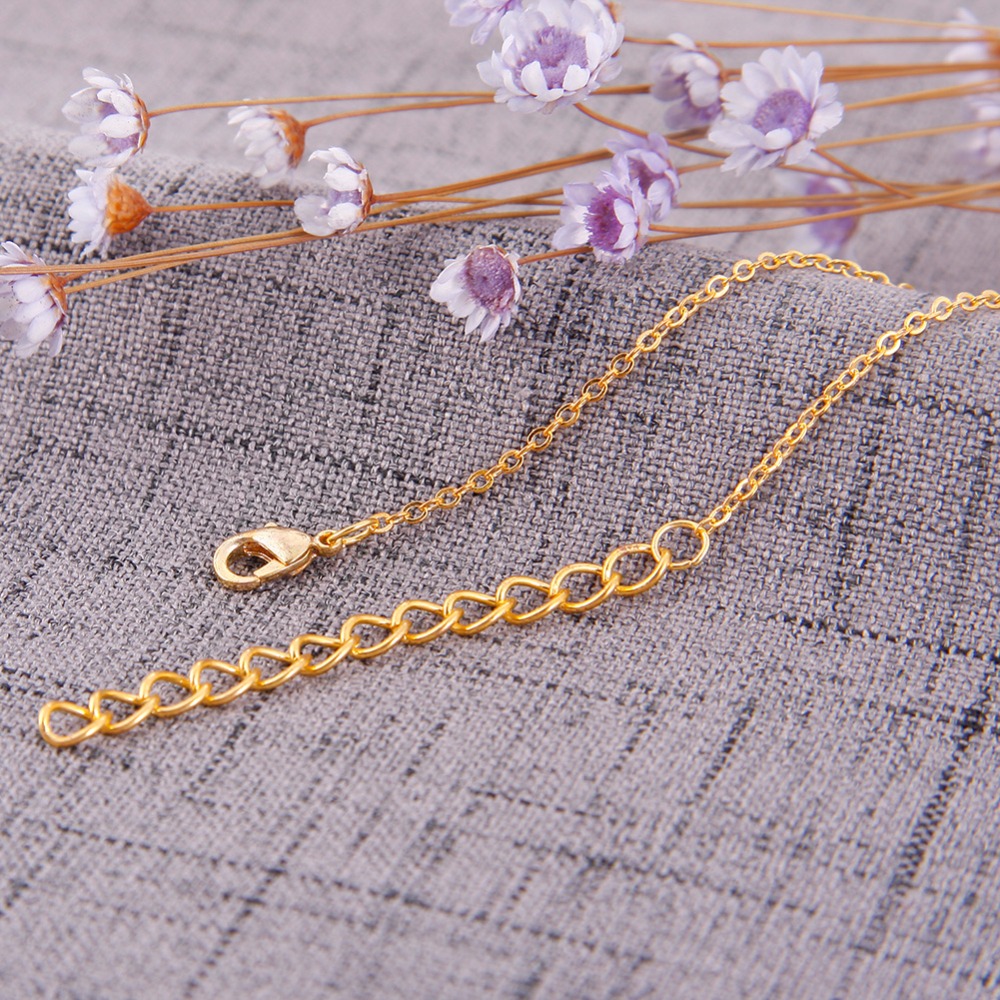 Men and Women's Alphabet Initial Gold Coin Chain Pendant Necklace.