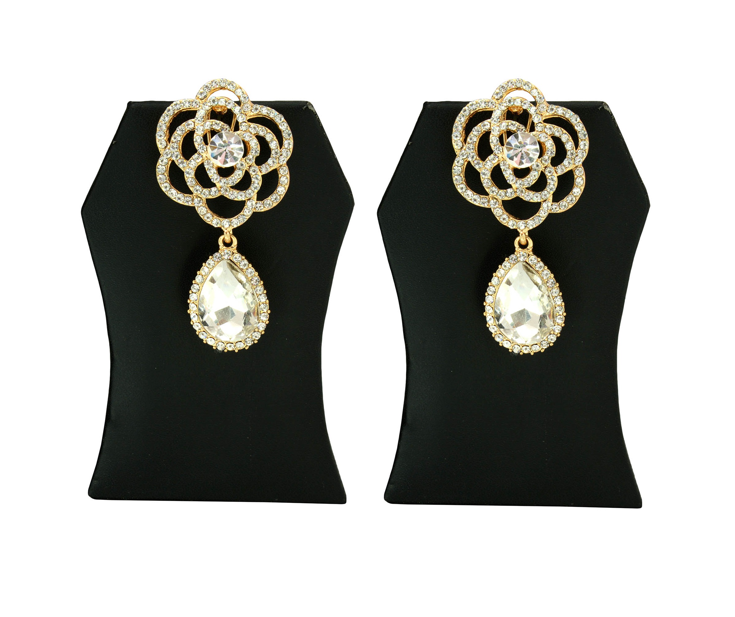 Shopaholic Fashion Drop Crystal Flower Earring  Wedding ,Party Earring For Women, Girls