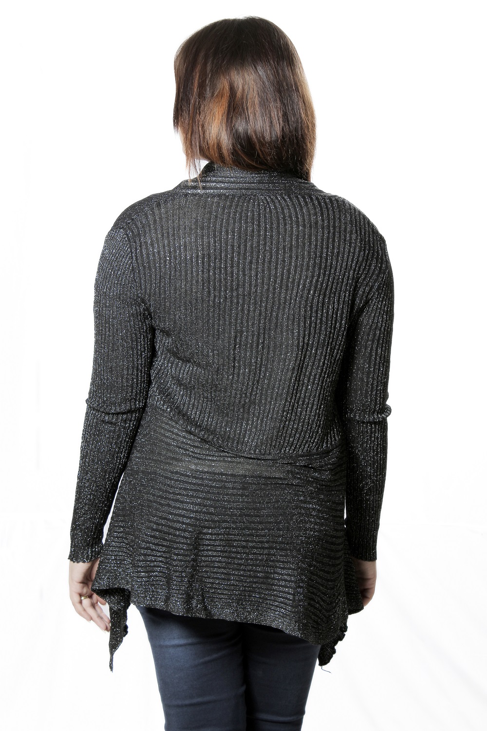 Shopaholic Fashion  Party Wear Shimmer Long Shrug