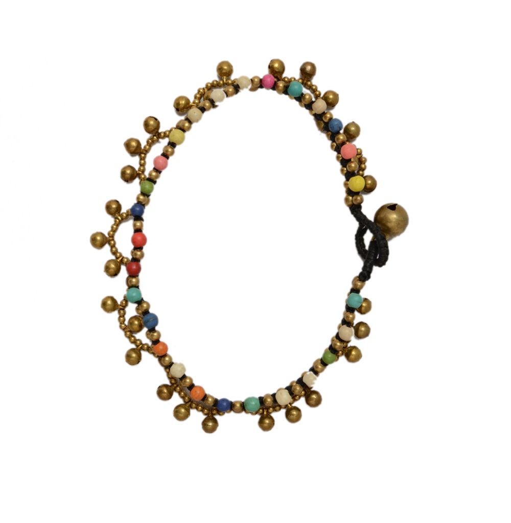 Shopaholic Fashion Hand Made Multi Color Brass Anklets, Payal Suitable For Wedding ,Party For Women , Girls