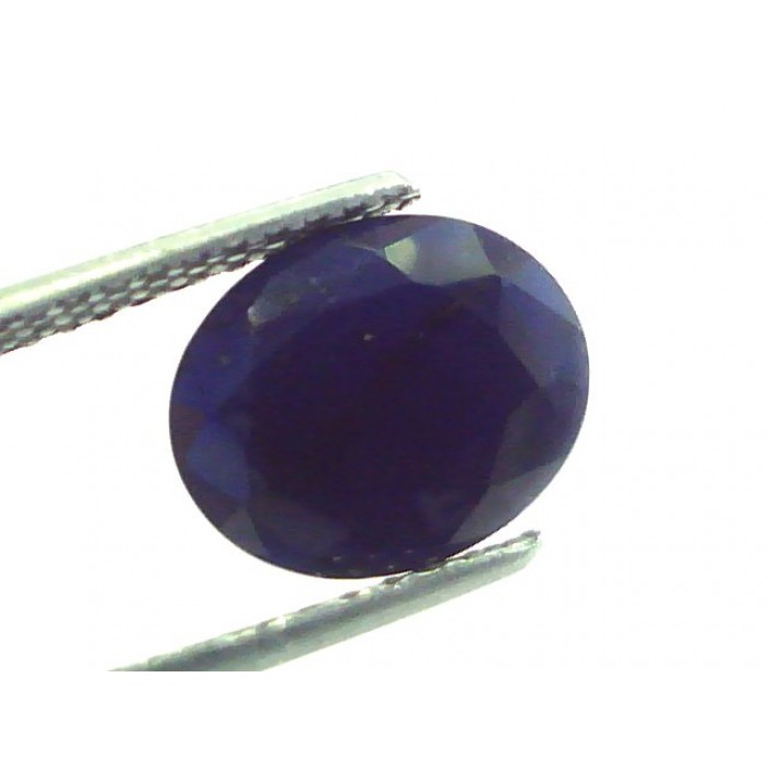 3.82 Cts Certified 100% Natural Blue Sapphire Oval Shape Loose Gemstone (Size : 10.43X8.51X5.32 MM)