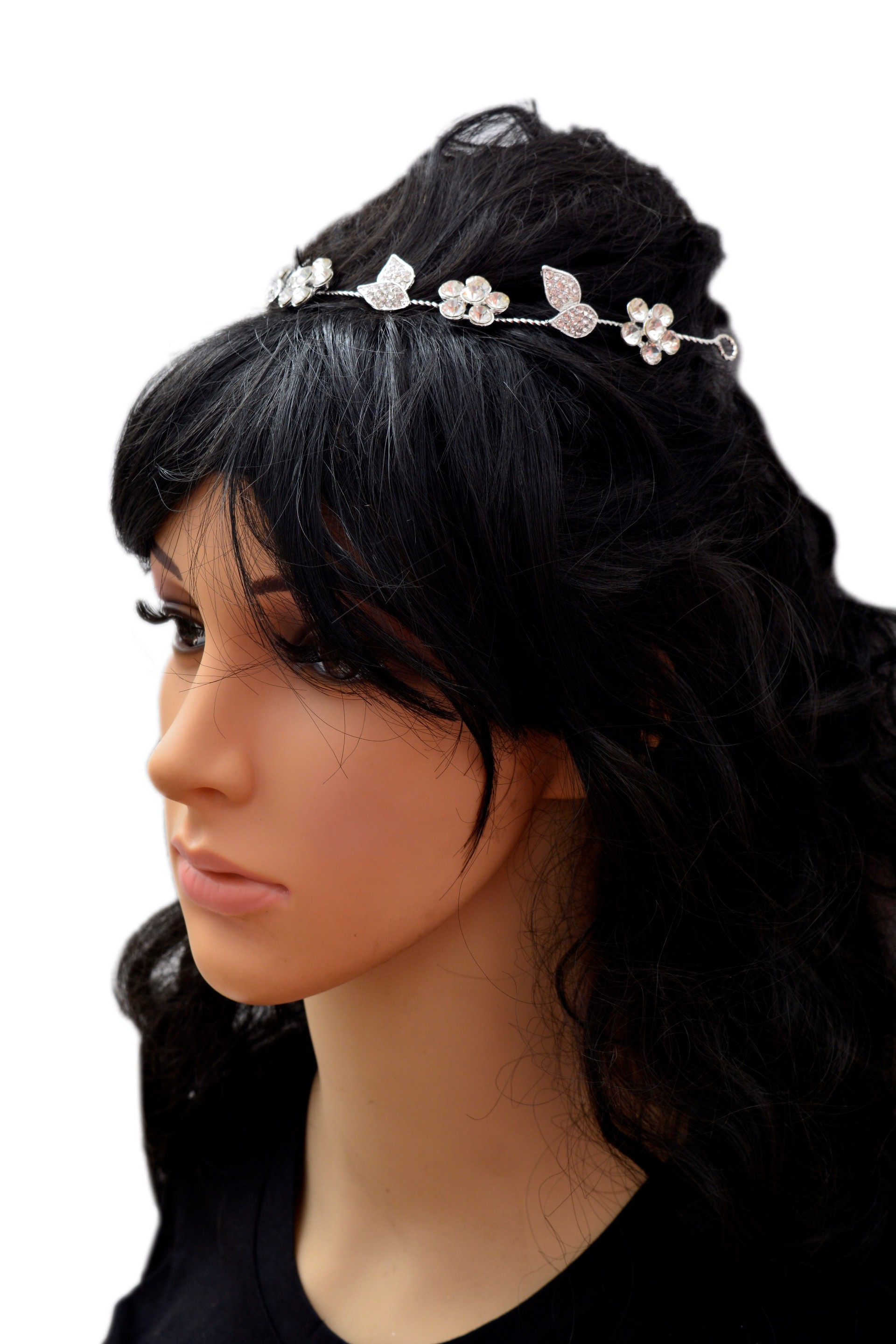 Shopaholic Fashion Head Harness Silver Hair Accesseries  / Hair chain Wedding ,Party For Women, Girls