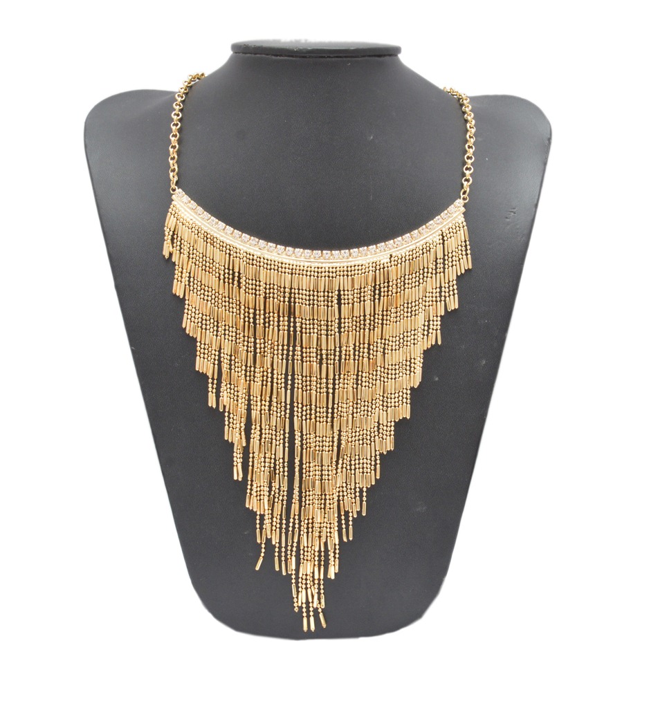 Shopaholic Fashion Clelopatra Long Chain Neck Piece / Necklace / Jewellery Wedding ,Partywear For Women , Girls