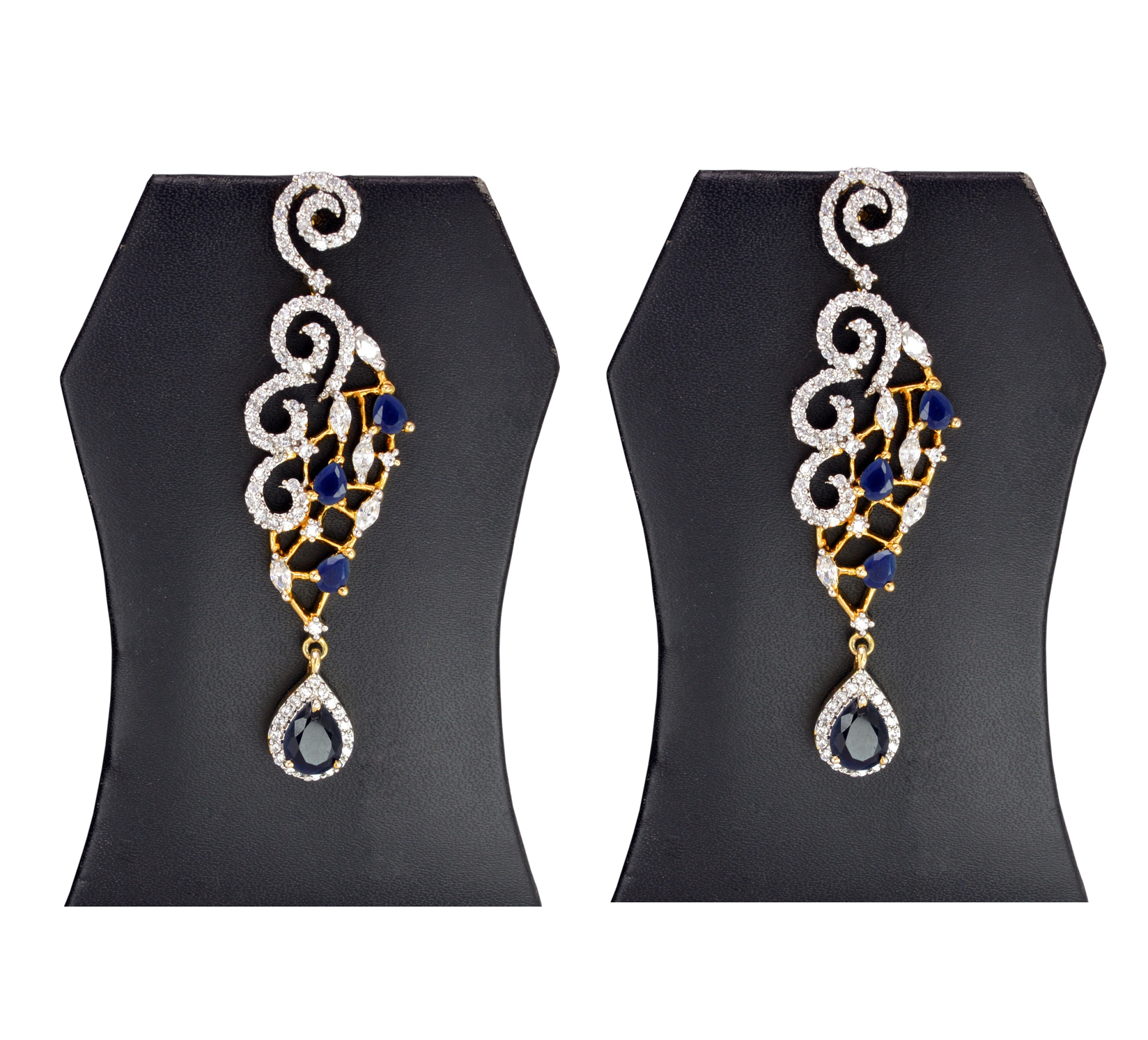 Divaz Shubh Lucky Bridal, Partywear American Diamond Necklace Set With Earing