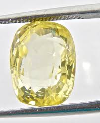 4.97 Cts Certified 100% Natural Yellow Sapphire Oval Shape Loose Gemstone (Size : 11.36X8.18X5.51 MM)