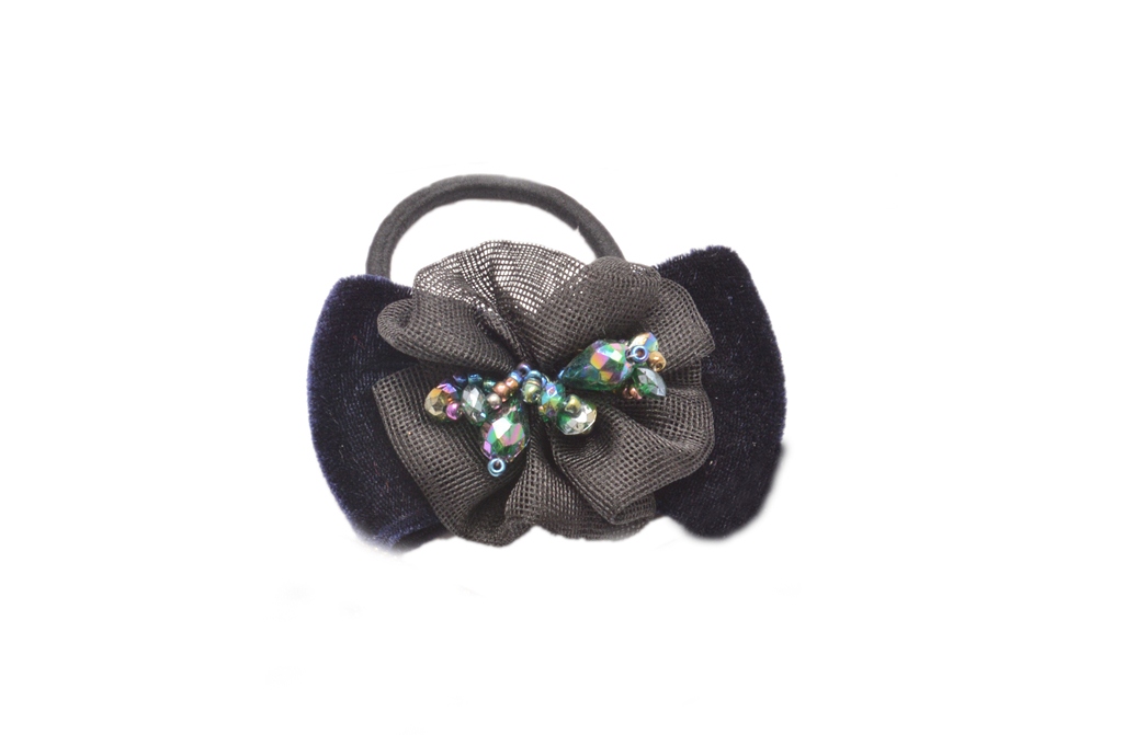 Shopaholic Fashion Partywear Bow Hair Band And Rubber Band Combo