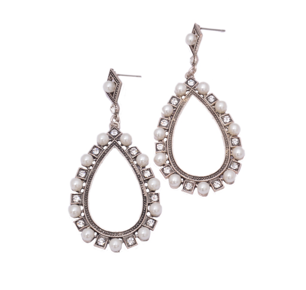 Shopaholic Fashion Long Antique Danglers With Pearls  Wedding ,Party Earring For Women, Girls