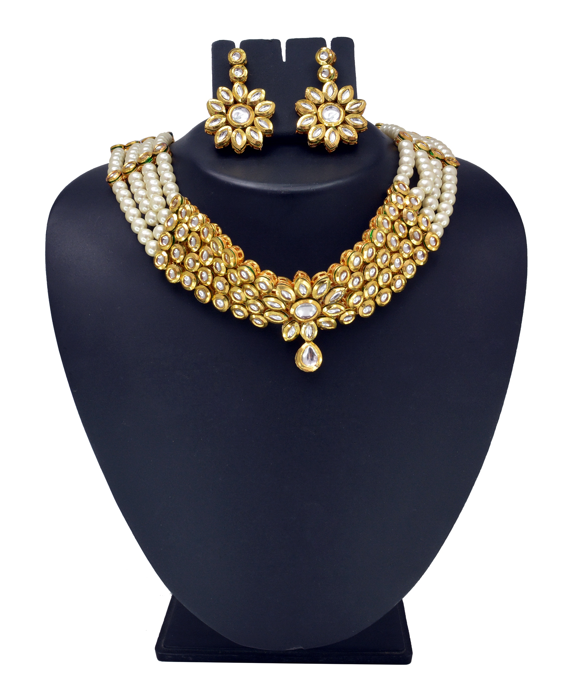 Divaz Shubh Lucky Bridal, Partywear Necklace Set With Earing