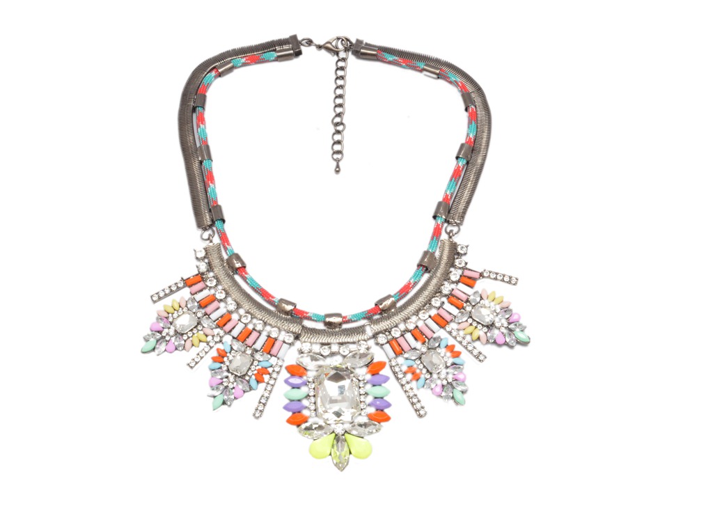 Shopaholic Fashion Multi Color Designer Statement Necklaces / Neck Piece / Jewellery Wedding ,Partywear For Women , Girls