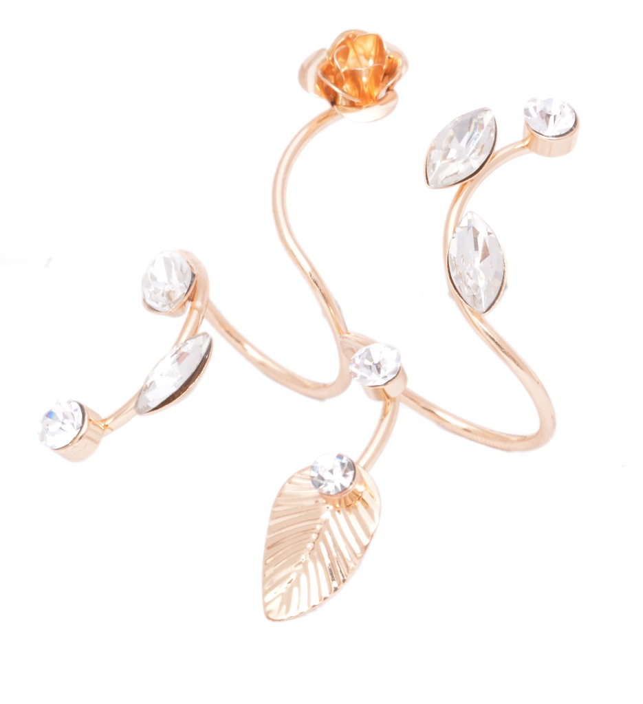 Shopaholic Fashion Double Finger Designer Ring Suitable For Wedding ,Party For Women , Girls