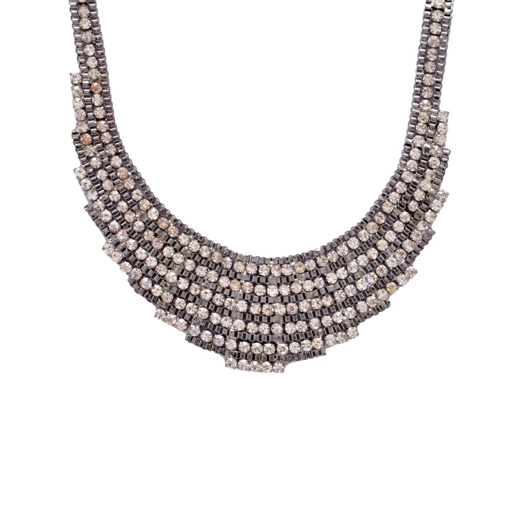 Shopaholic Fashion Crystal Designer With Stone Necklaces Wedding ,Partywear For Women , Girls