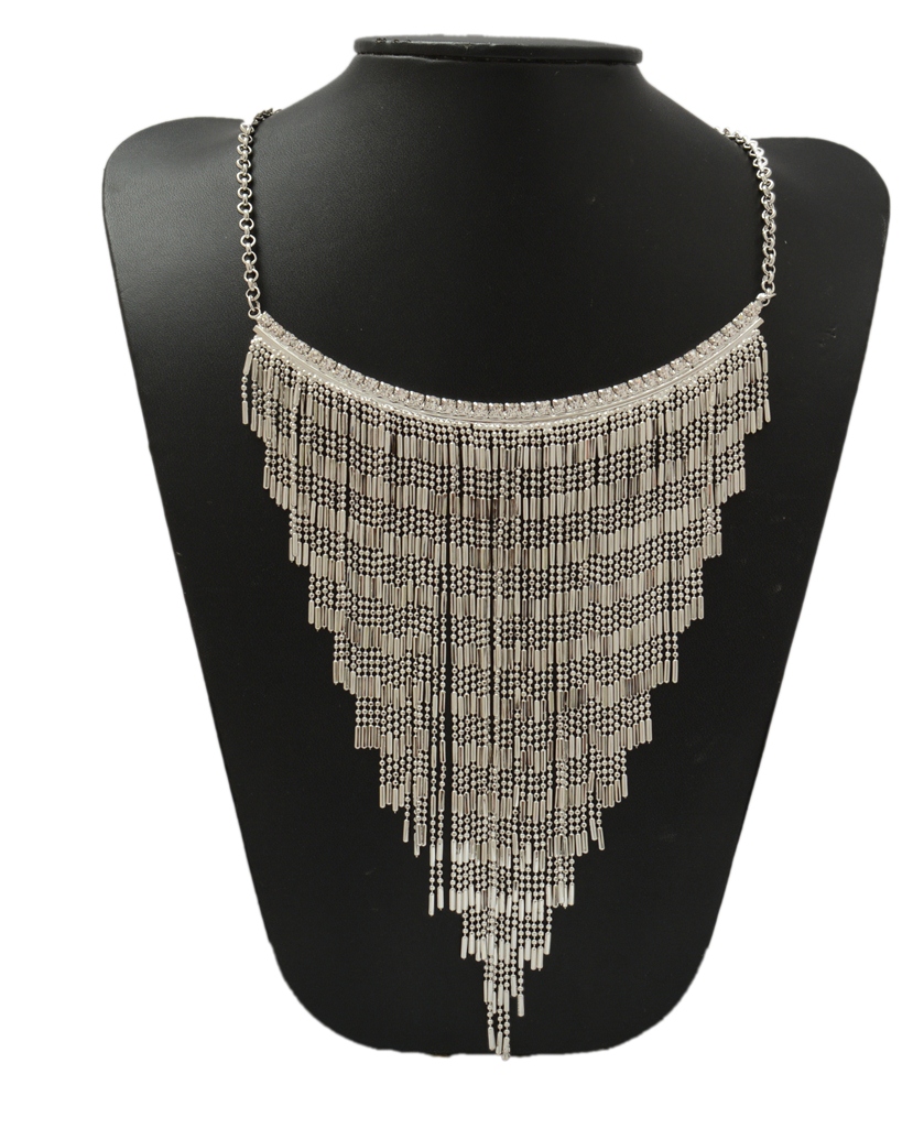 Shopaholic Fashion Cleopapri Necklace Silver Wedding ,Partywear For Women , Girls
