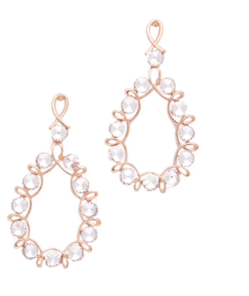 Shopaholic Fashion Designer Crystal Earring  Wedding ,Party Earring For Women, Girls