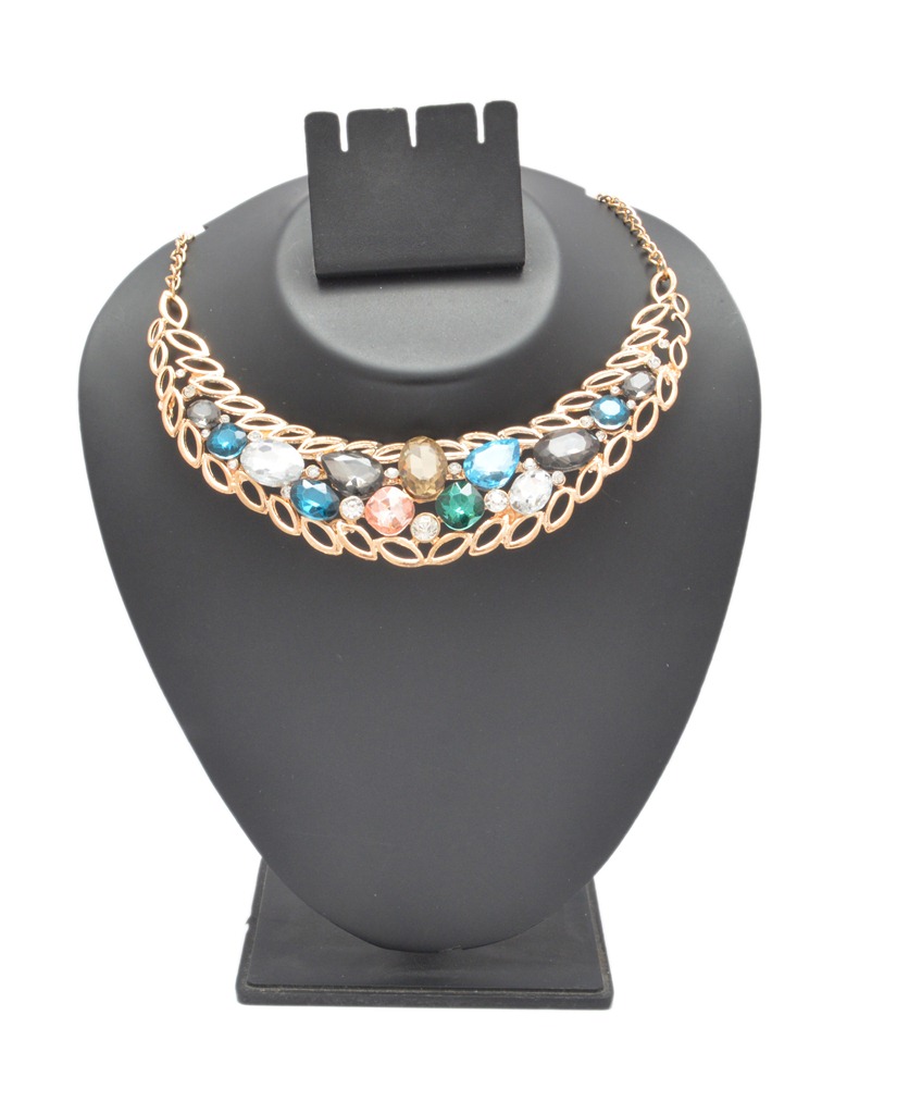 Shopaholic Fashion Multi Colour Stone Statement Necklaces Wedding ,Partywear For Women , Girls