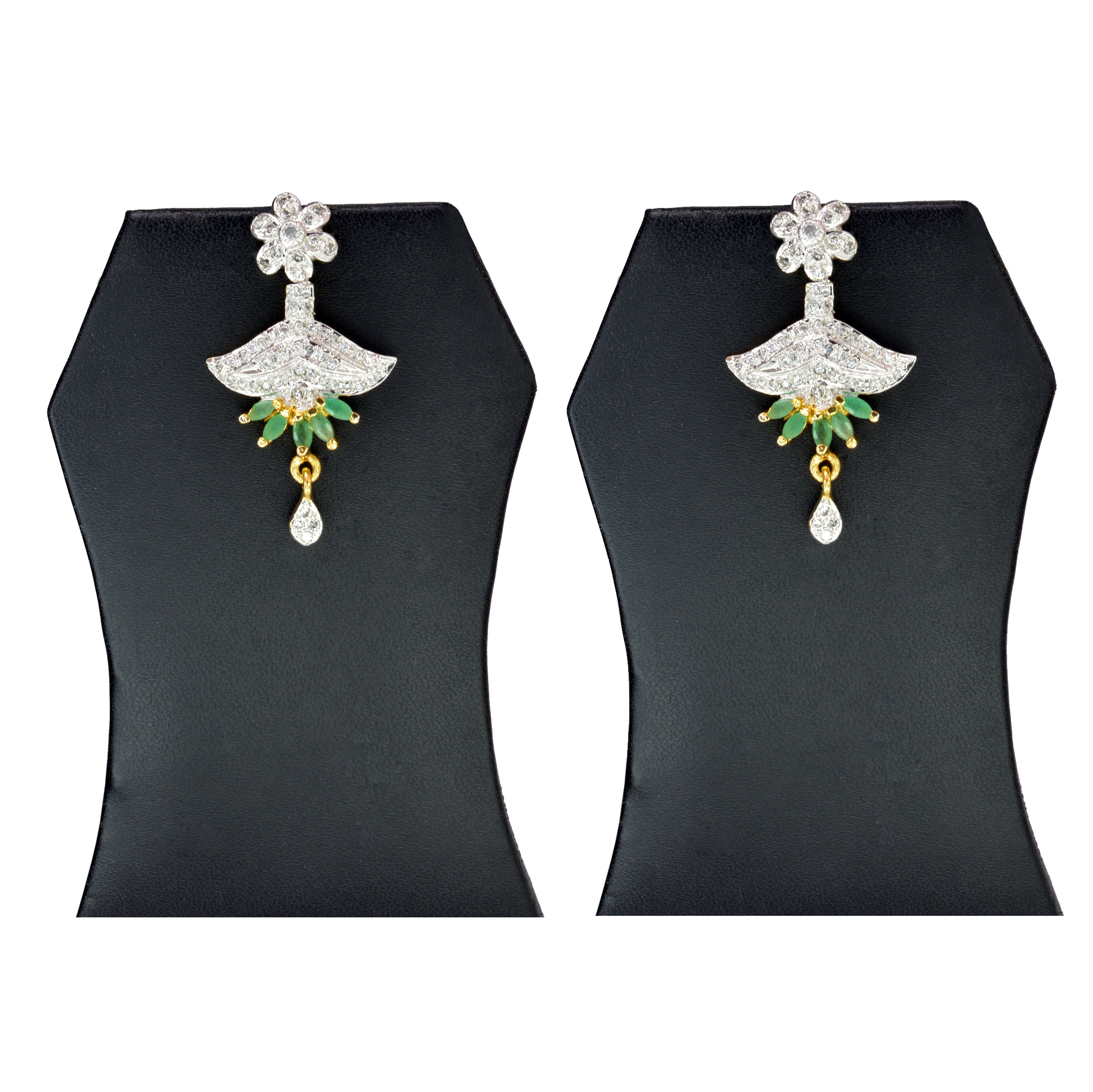 Divaz Shubh Lucky Bridal, Partywear American Diamond Necklace Set With Earing