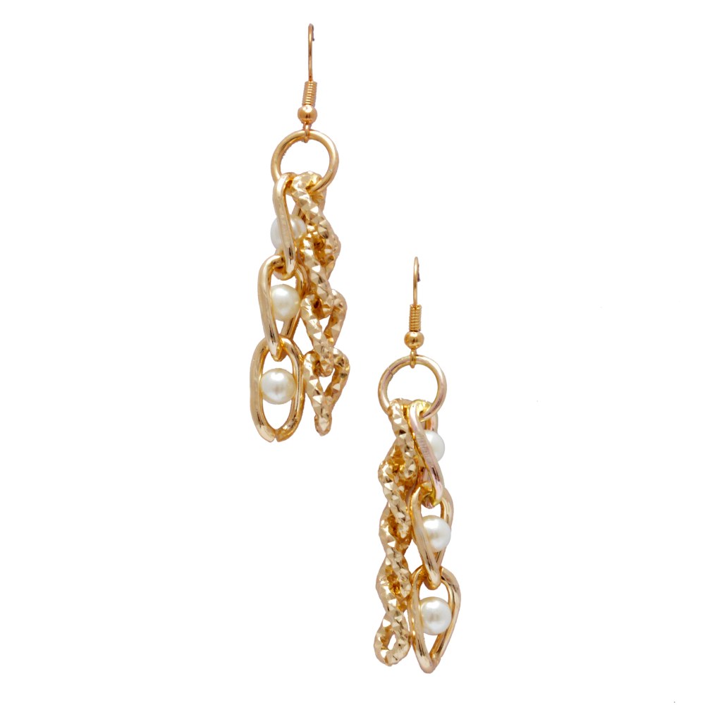 Shopaholic Fashion Golden Necklaces Set With Pearls Wedding ,Partywear For Women , Girls