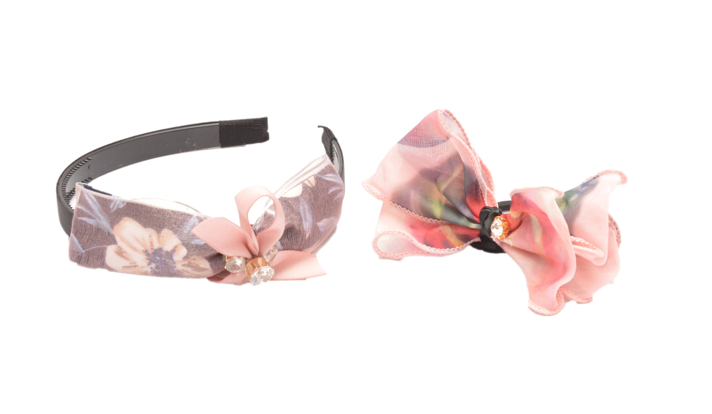 Shopaholic Fashion Partywear Bow Hair Band And Rubber Band Combo