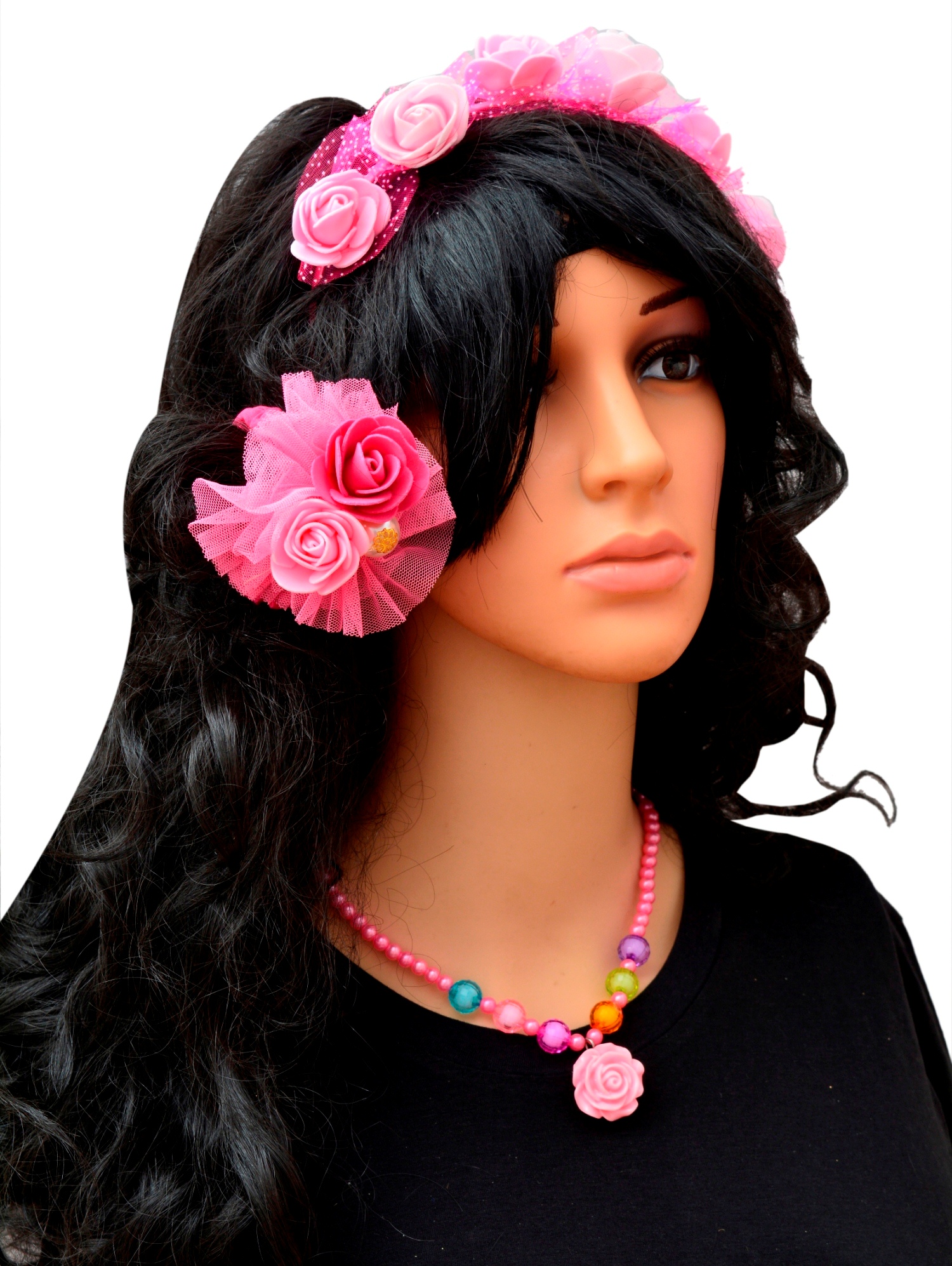 Shopaholic Fashion Complete Baby Girls Partywear Flower Combo / Hair Accessories
