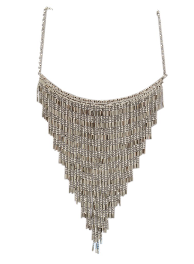 Shopaholic Fashion Cleopapri Necklace Silver Wedding ,Partywear For Women , Girls