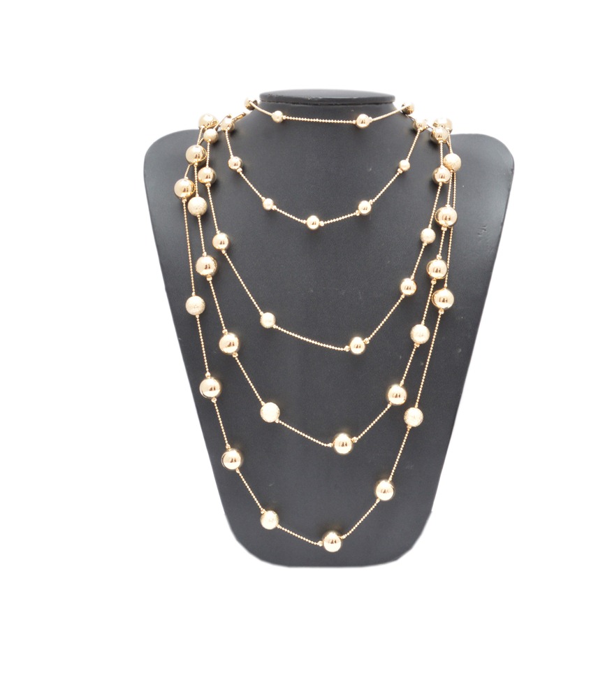 Shopaholic Fashion Five Layer Ball Round Necklace Set / Jewellery Wedding ,Partywear For Women , Girls