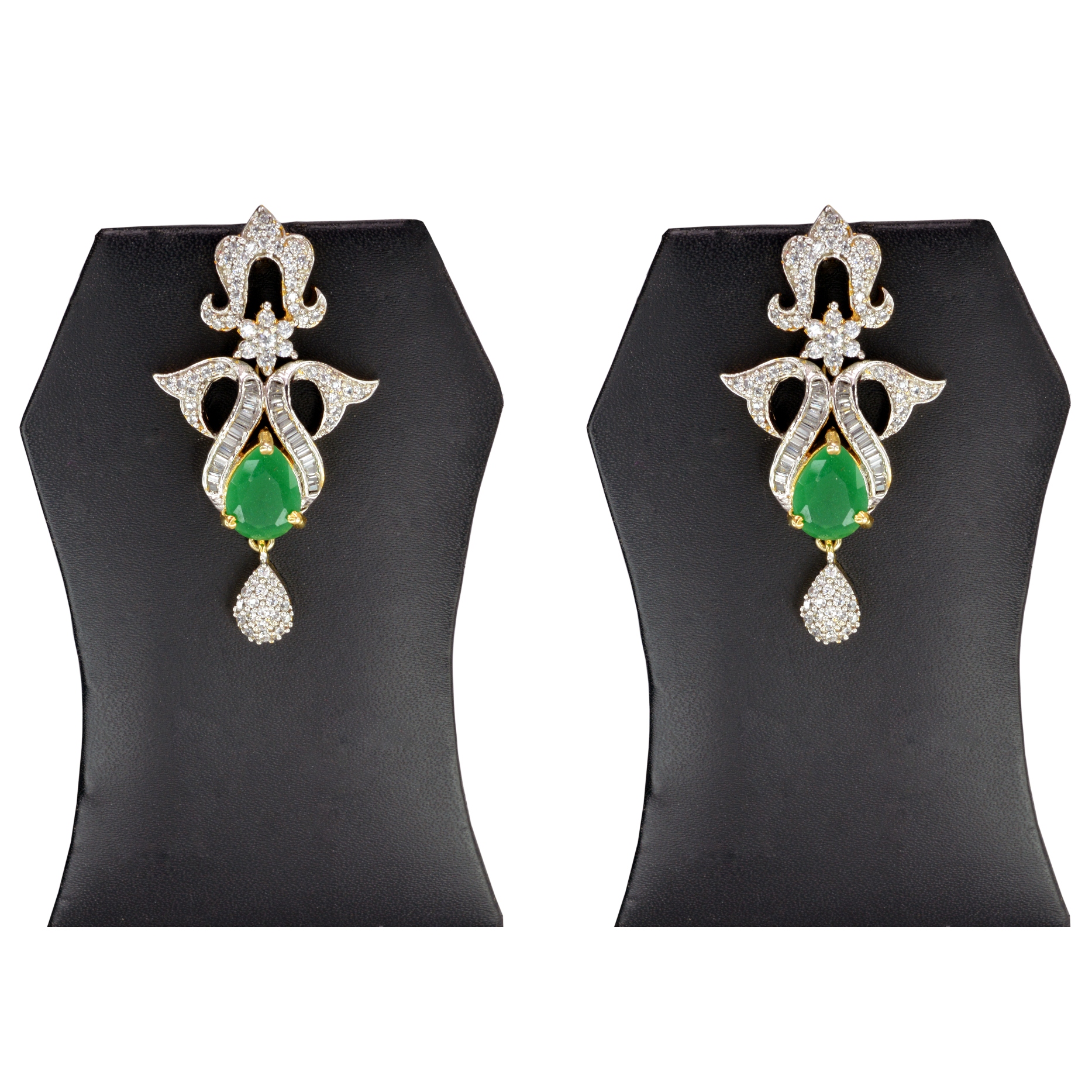 Divaz Shubh Lucky Bridal, Partywear American Diamond Necklace Set With Earing