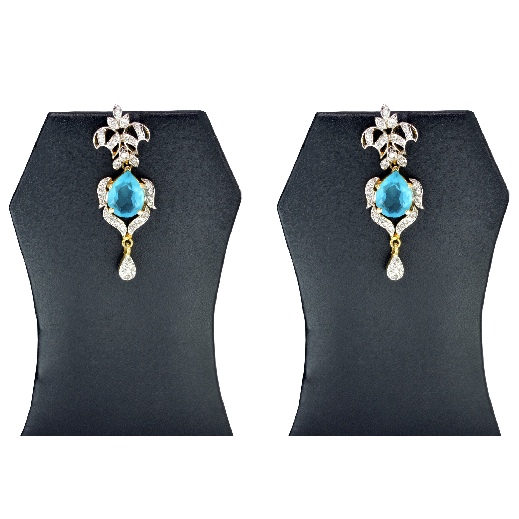 Divaz Shubh Lucky Bridal, Partywear American Diamond Necklace Set With Earing