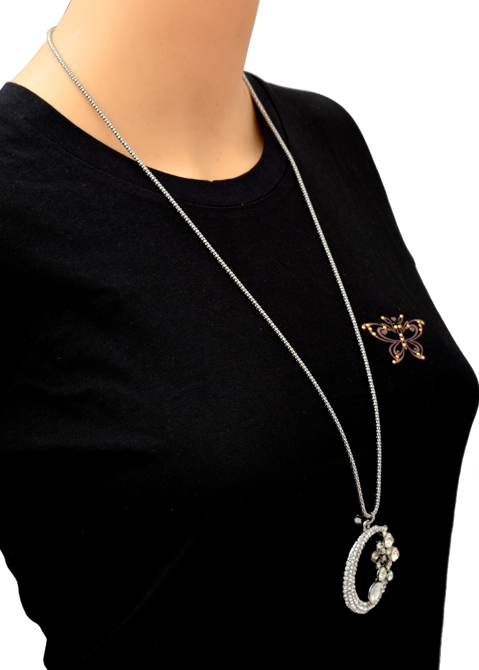 Shopaholic Fashion Long Neckline Round Pendant Wedding ,Partywear For Women , Girls