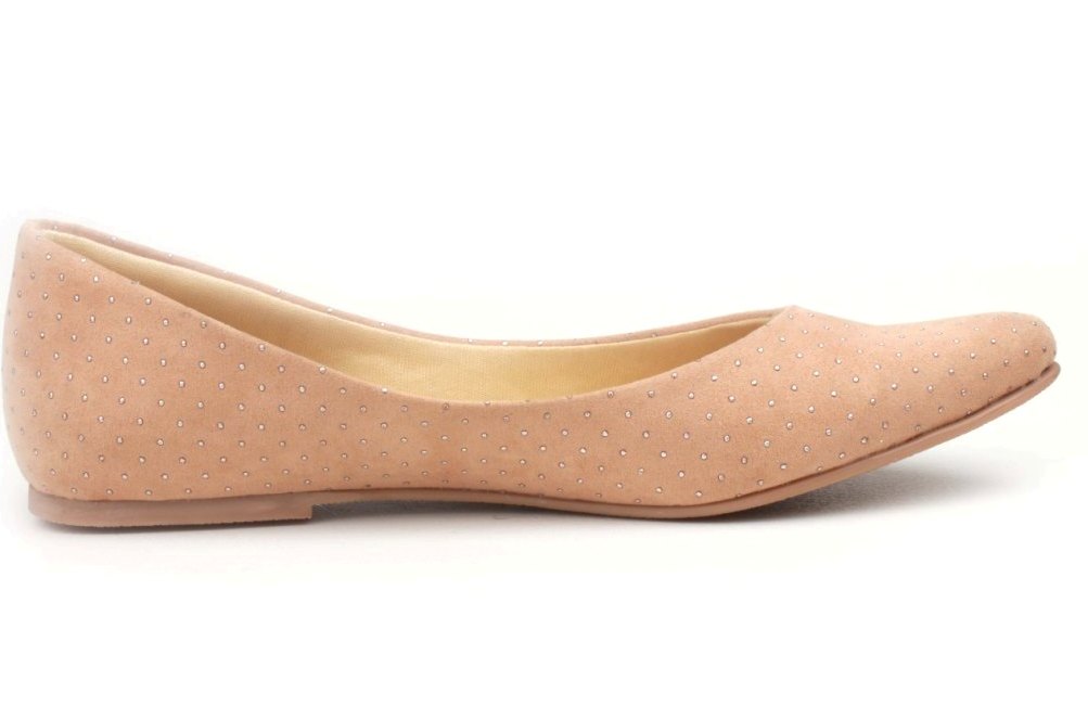 KraftCellar ginger roots,beige ballerina (size-38)