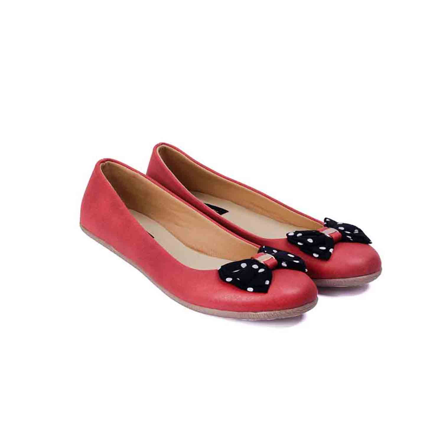 KraftCellar Miss Muffet,RED ballerina (size-37)