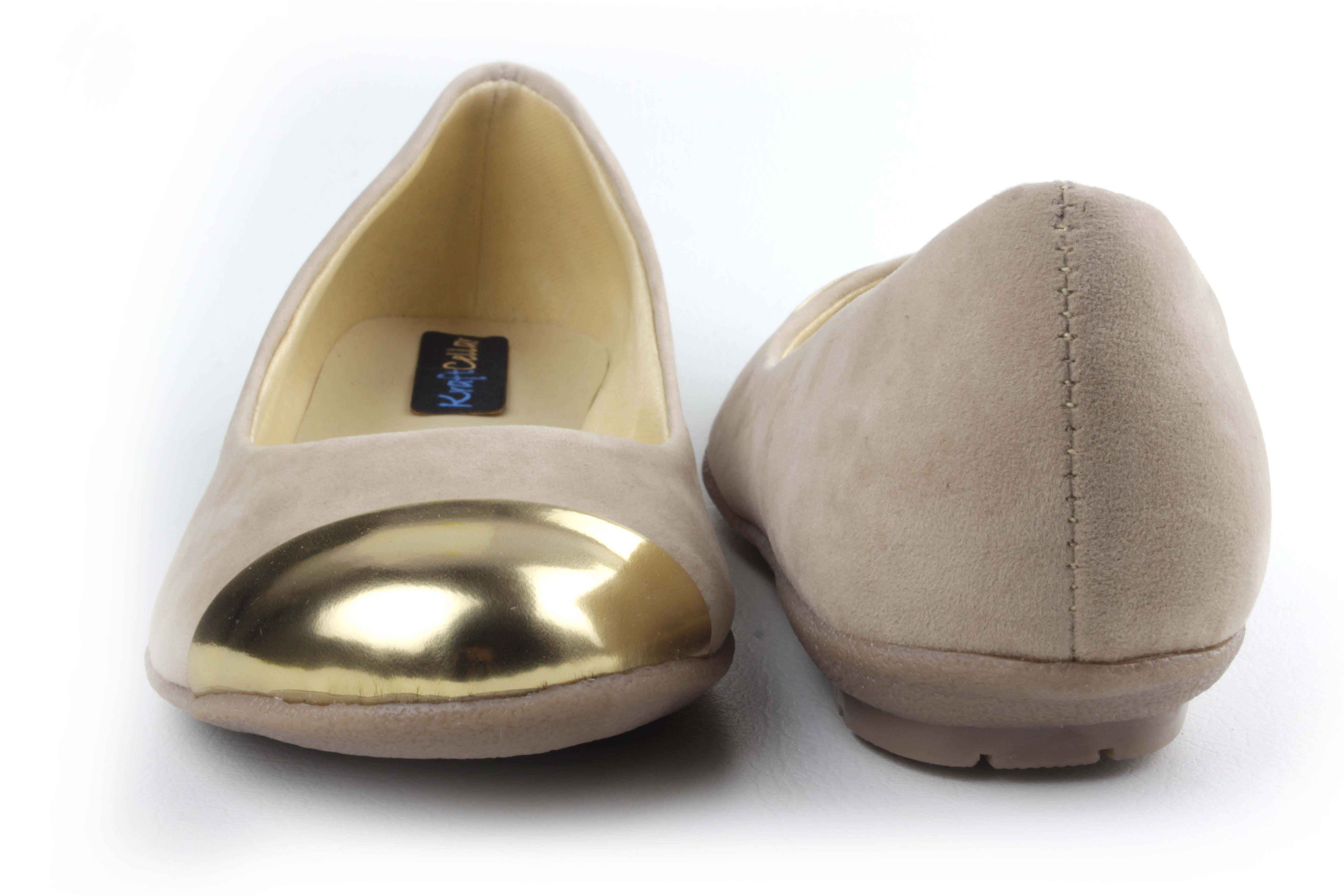 KraftCellar Coffee Love,brown ballerina (size-36)