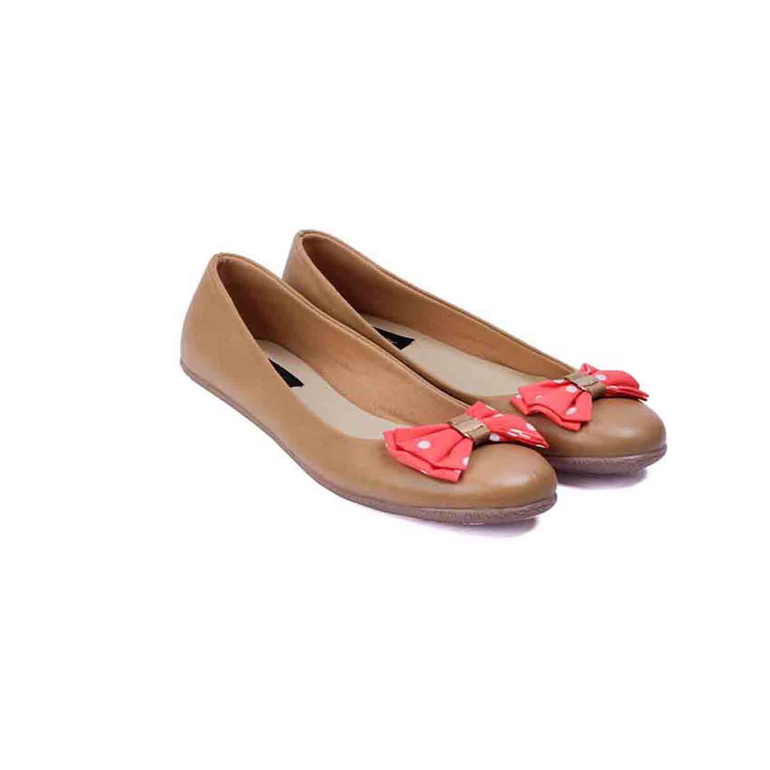 KraftCellar Miss Betty,BROWN ballerina (size-35)