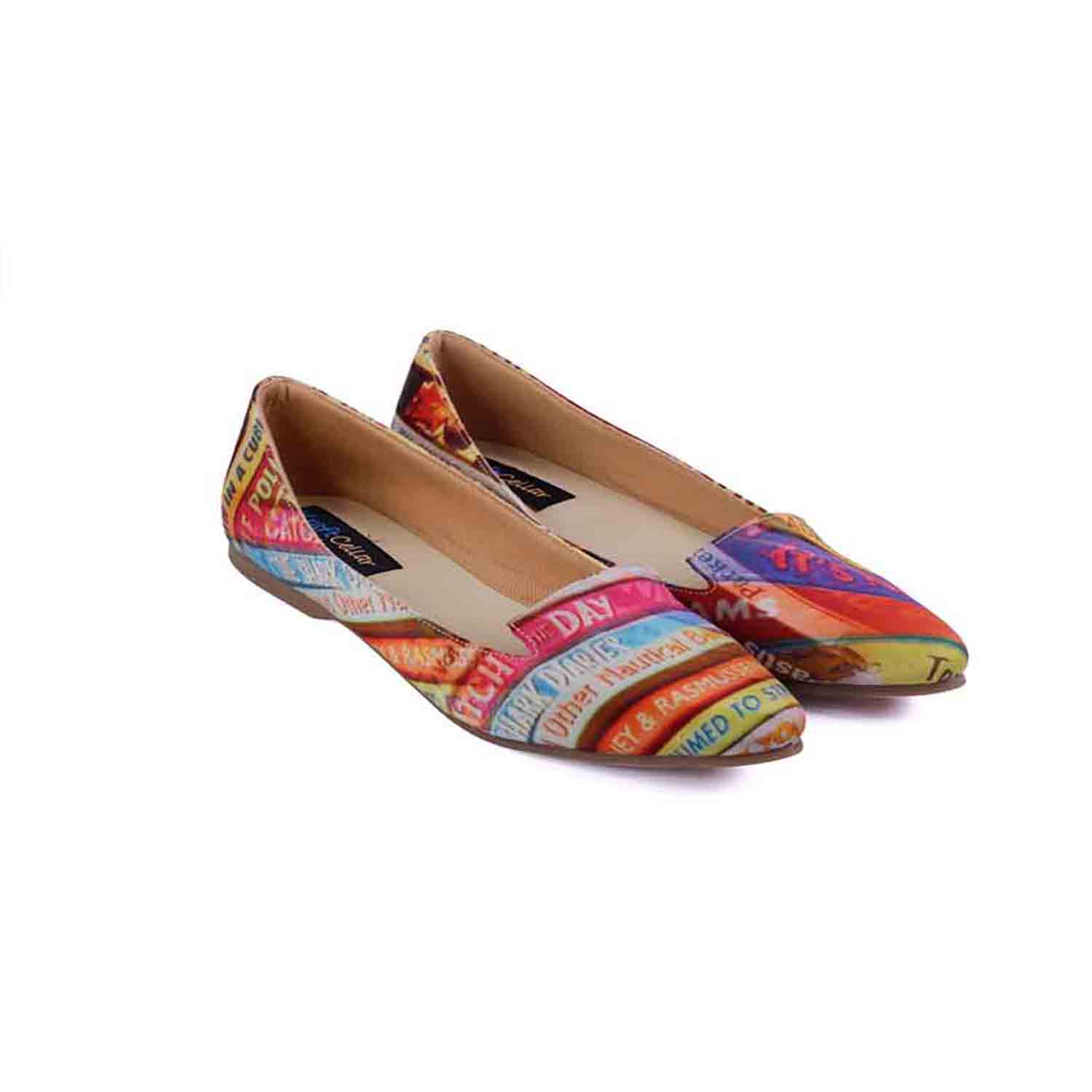 KraftCellar Rainbow Delight,multicolor mocassin (size-38)