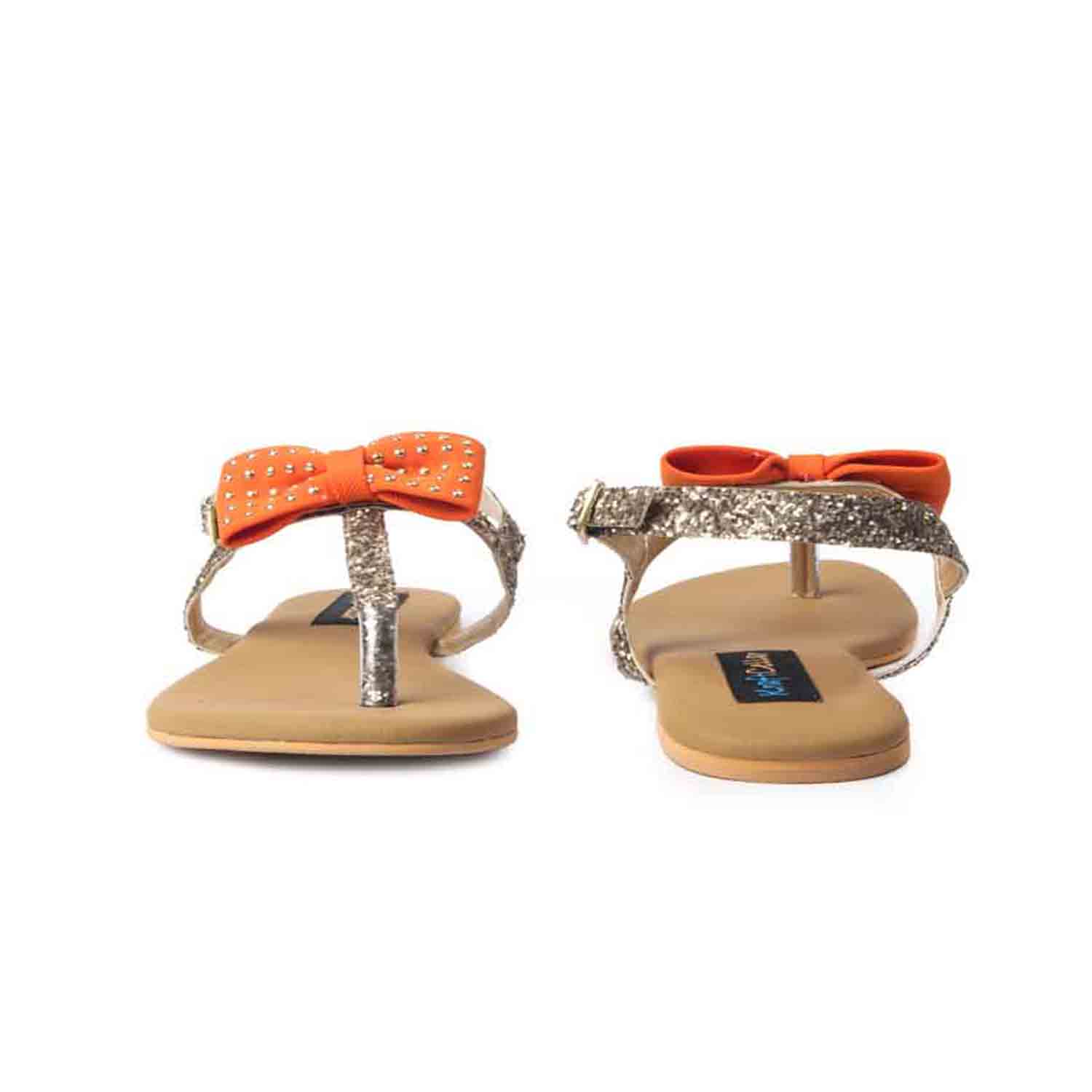 KraftCellar Orange Zest,orange sandal (size-38)
