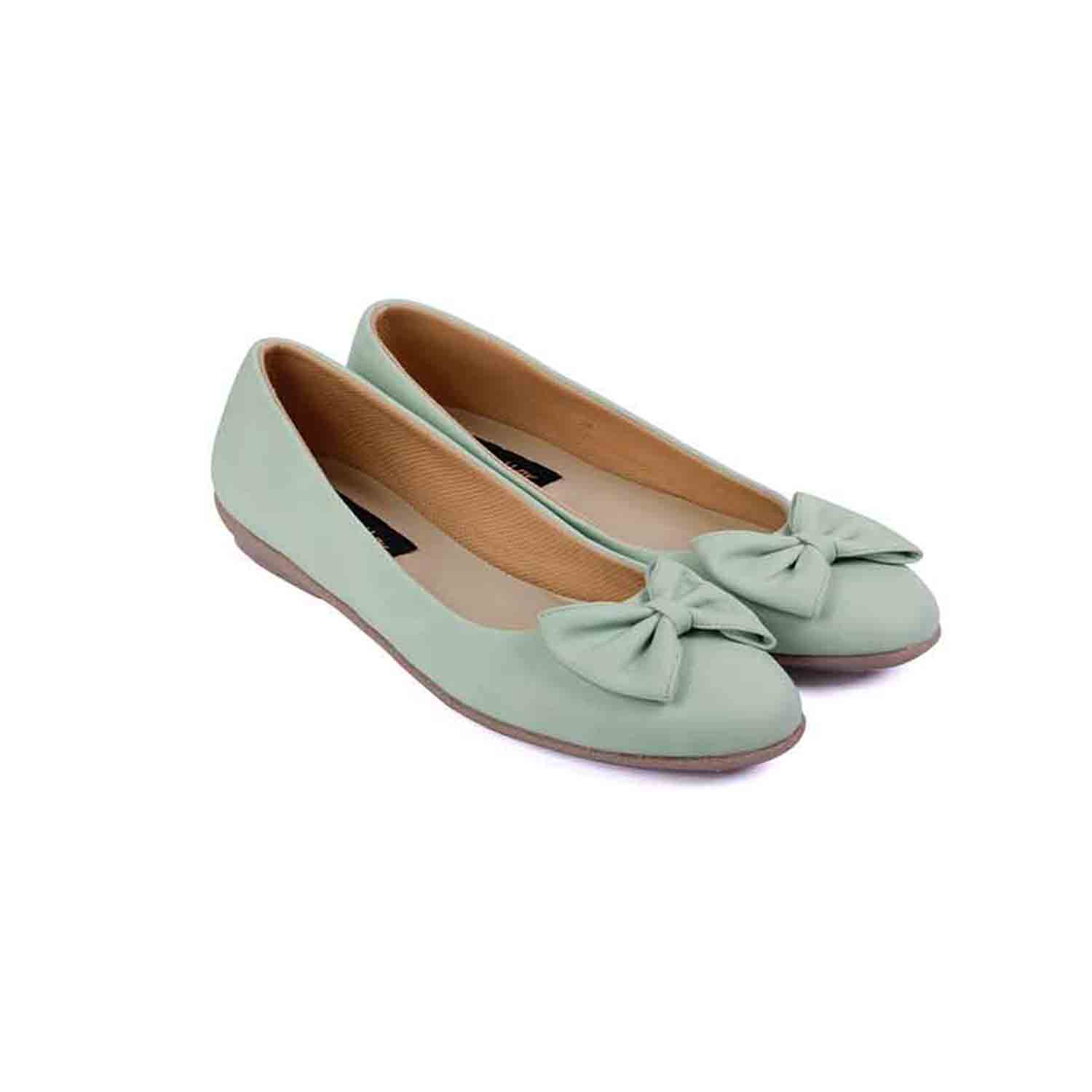 KraftCellar Pretty Irish,GREEN ballerina (size-36)