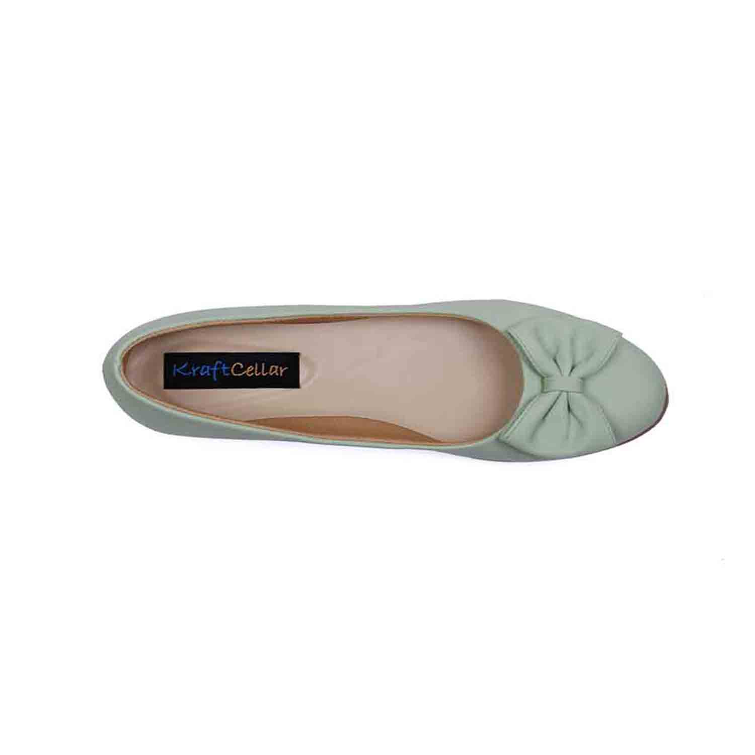 KraftCellar Pretty Irish,GREEN ballerina (size-39)