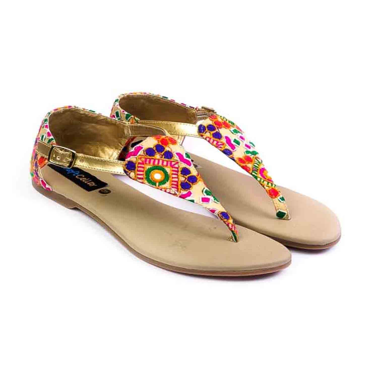KraftCellar Bardyllis,Beige sandals (size-35)