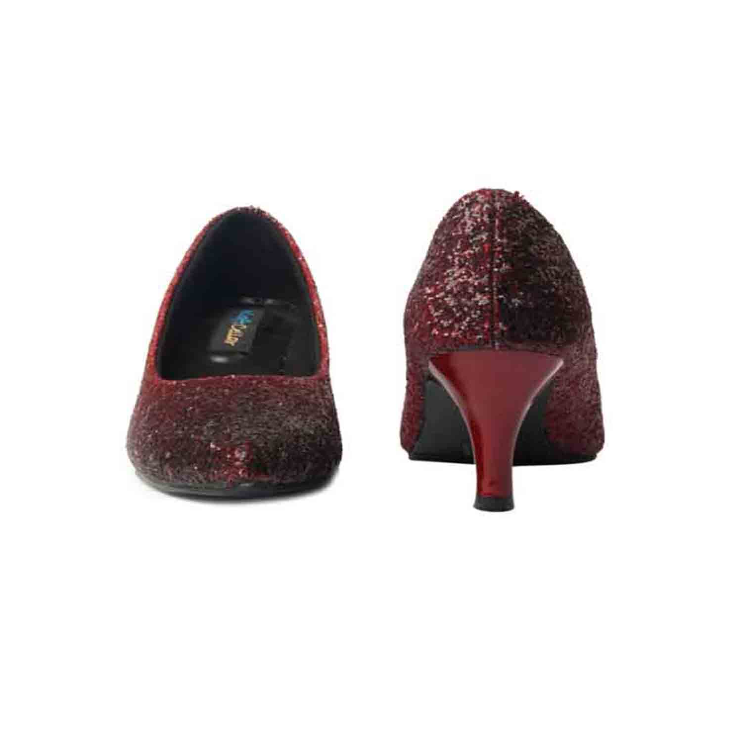 KraftCellar Champagne Stirs,red pointed court heels (size-37)