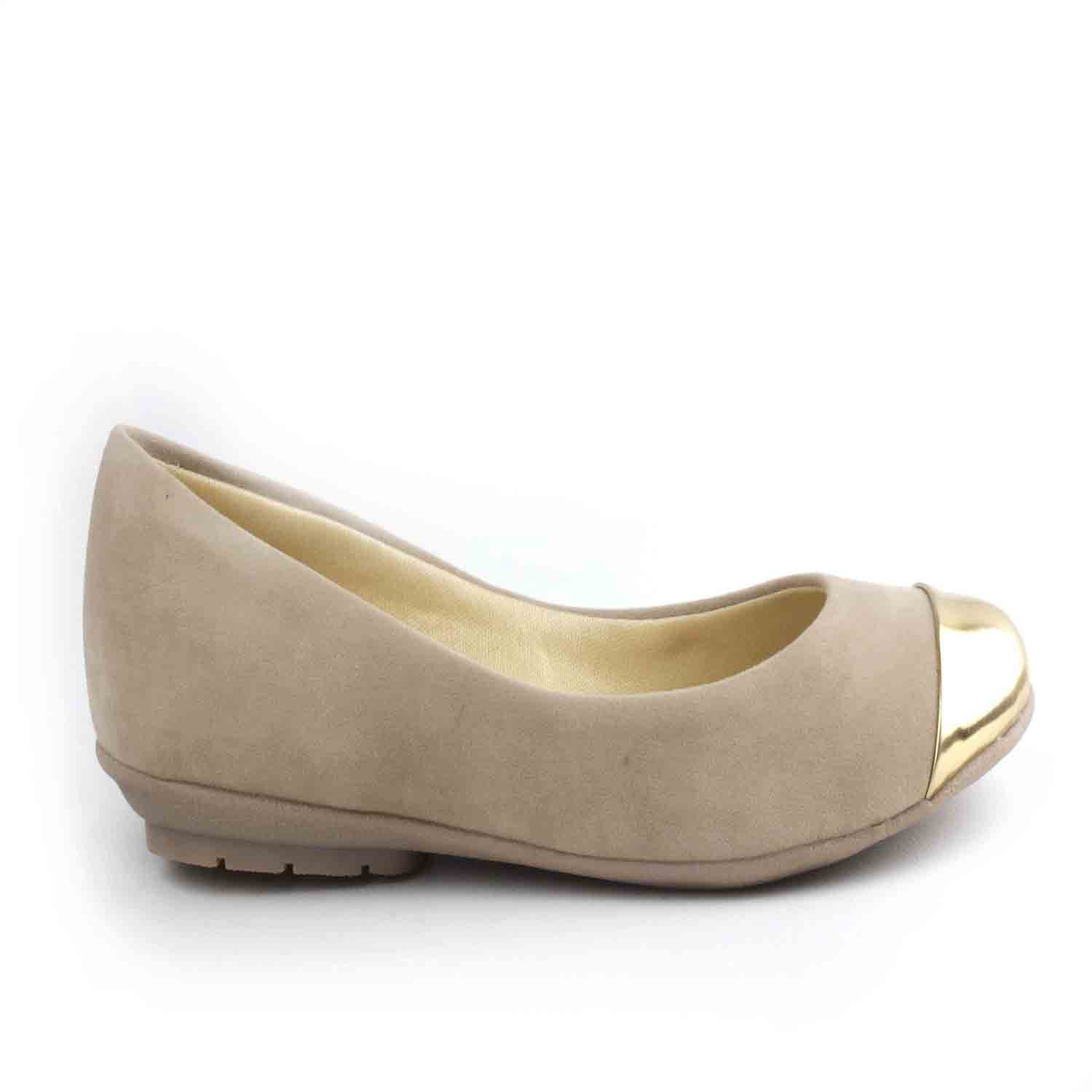 KraftCellar Coffee Love,brown ballerina (size-39)
