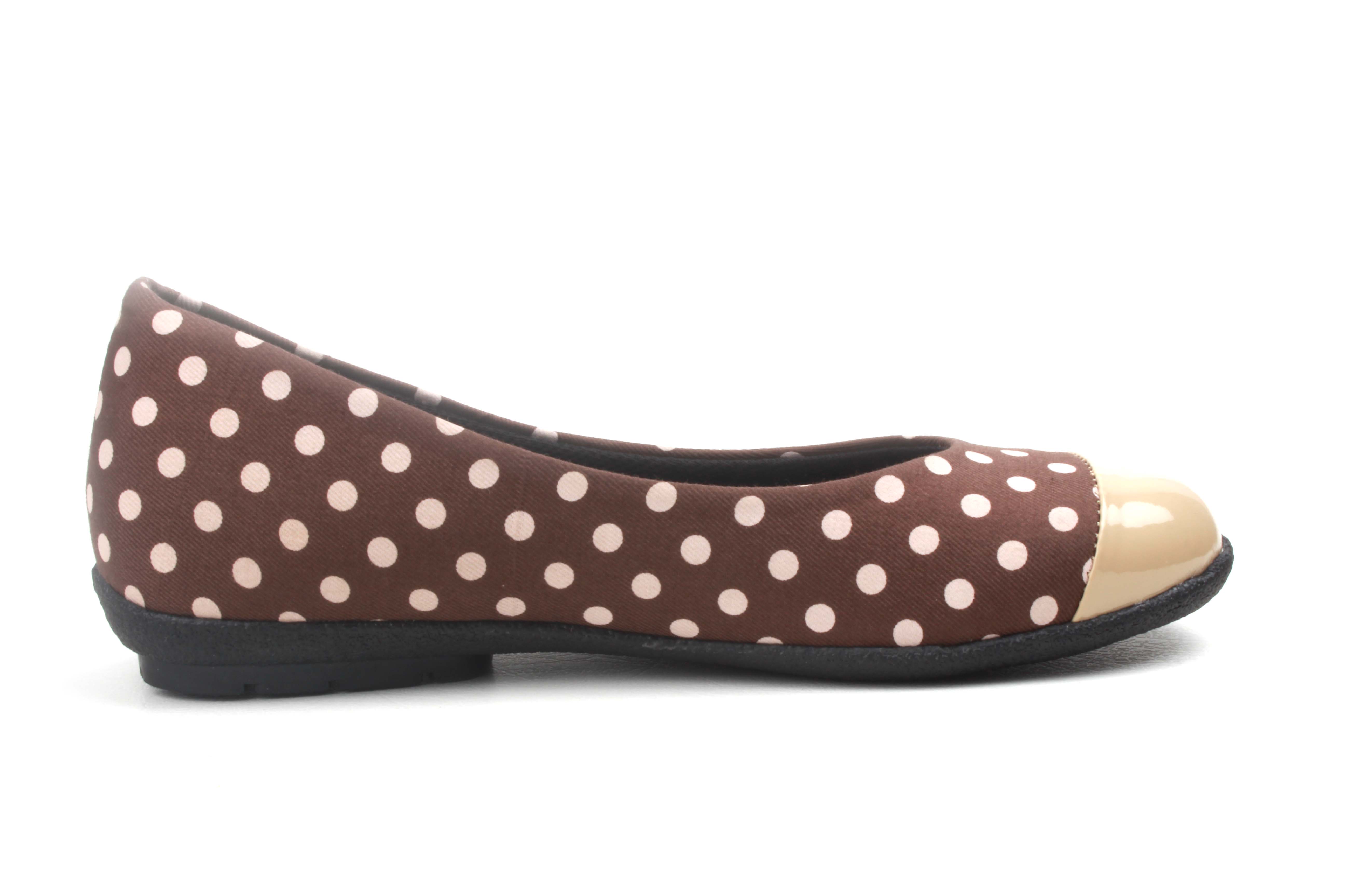 KraftCellar Choco nut,brown ballerina (size-35)