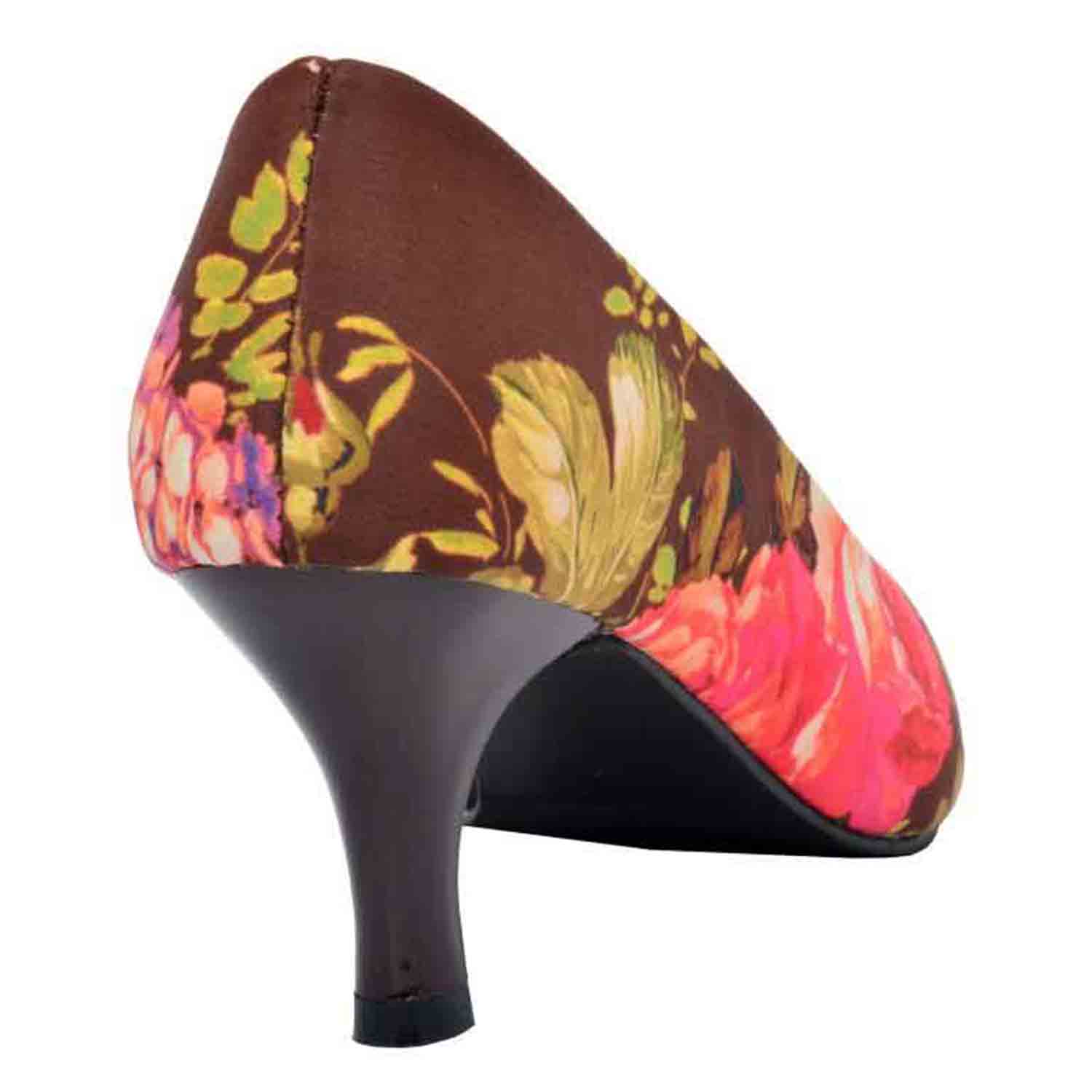 KraftCellar Fuzzy Wuzzy,Brown peep toe sandals (size-39)