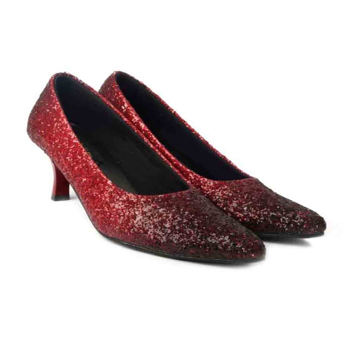 KraftCellar Champagne Stirs,red pointed court heels (size-35)