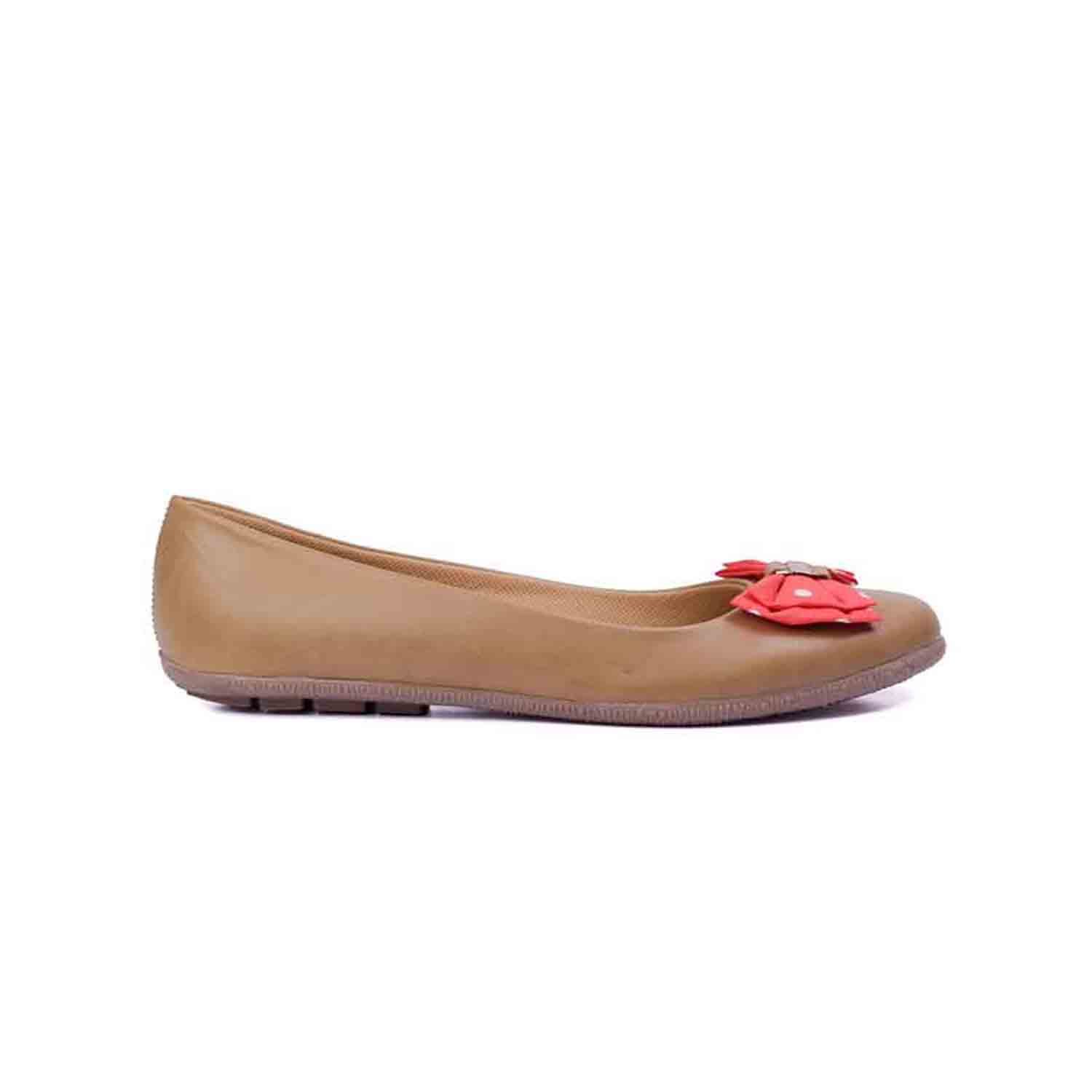 KraftCellar Miss Betty,BROWN ballerina (size-39)