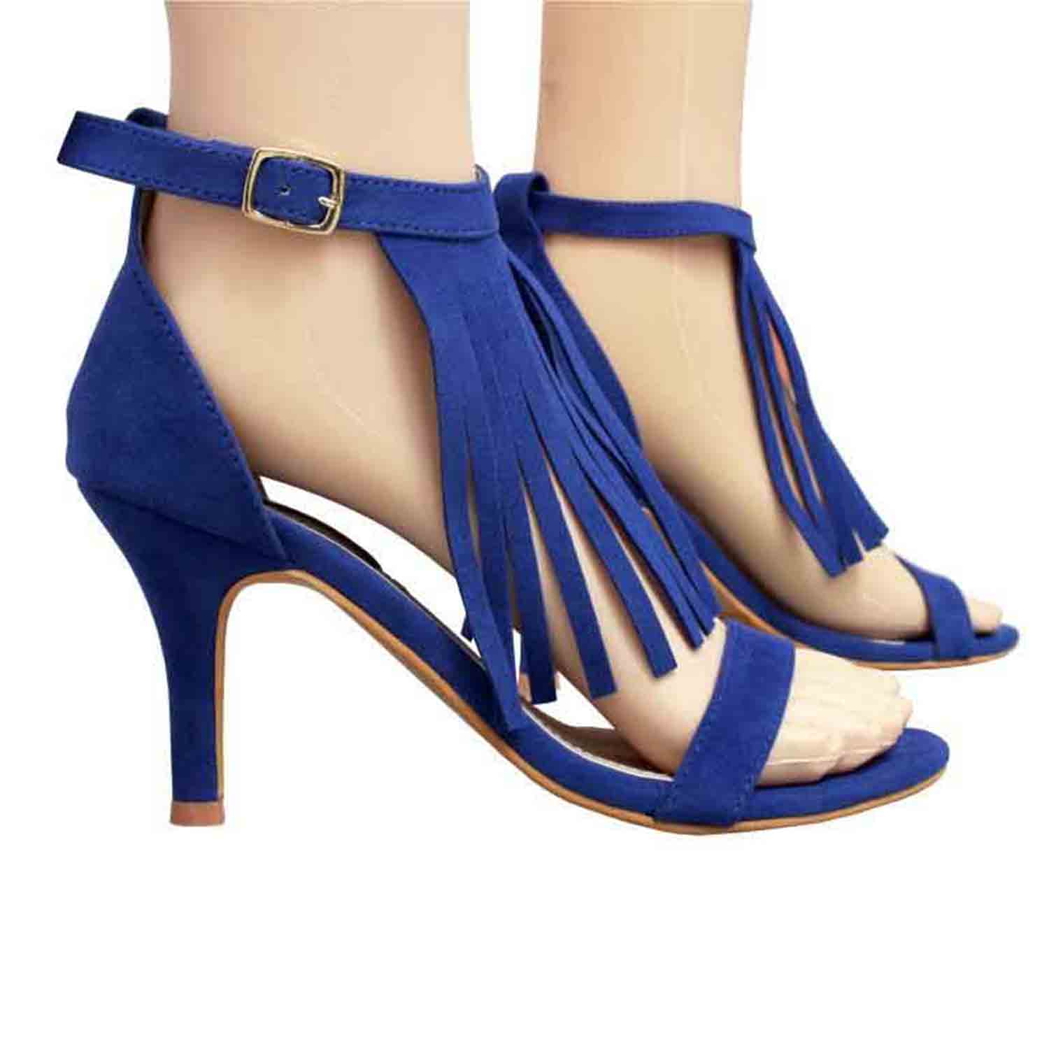 KraftCellar The Alice Way,Blue stilletoes (size-36)