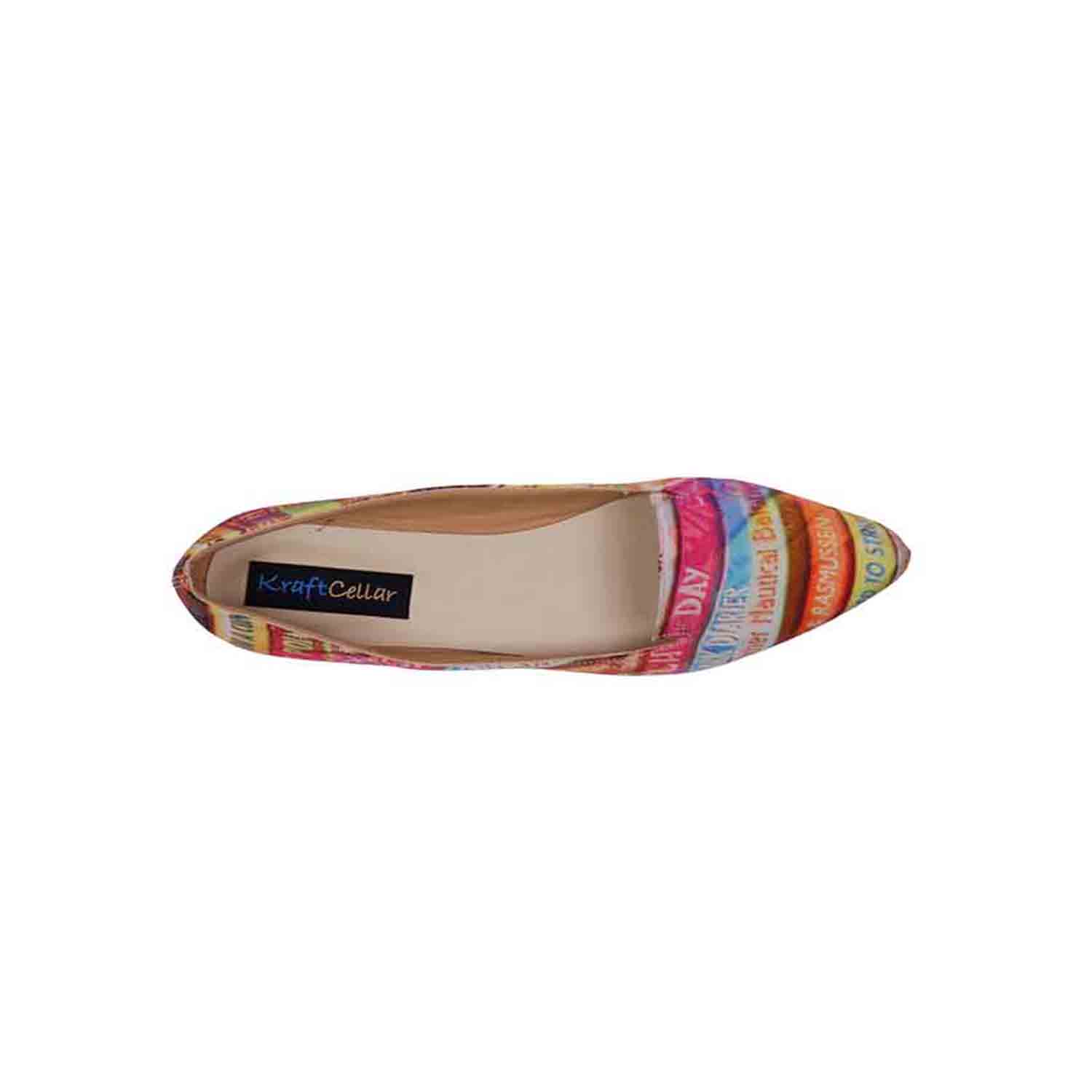 KraftCellar Rainbow Delight,multicolor mocassin (size-35)