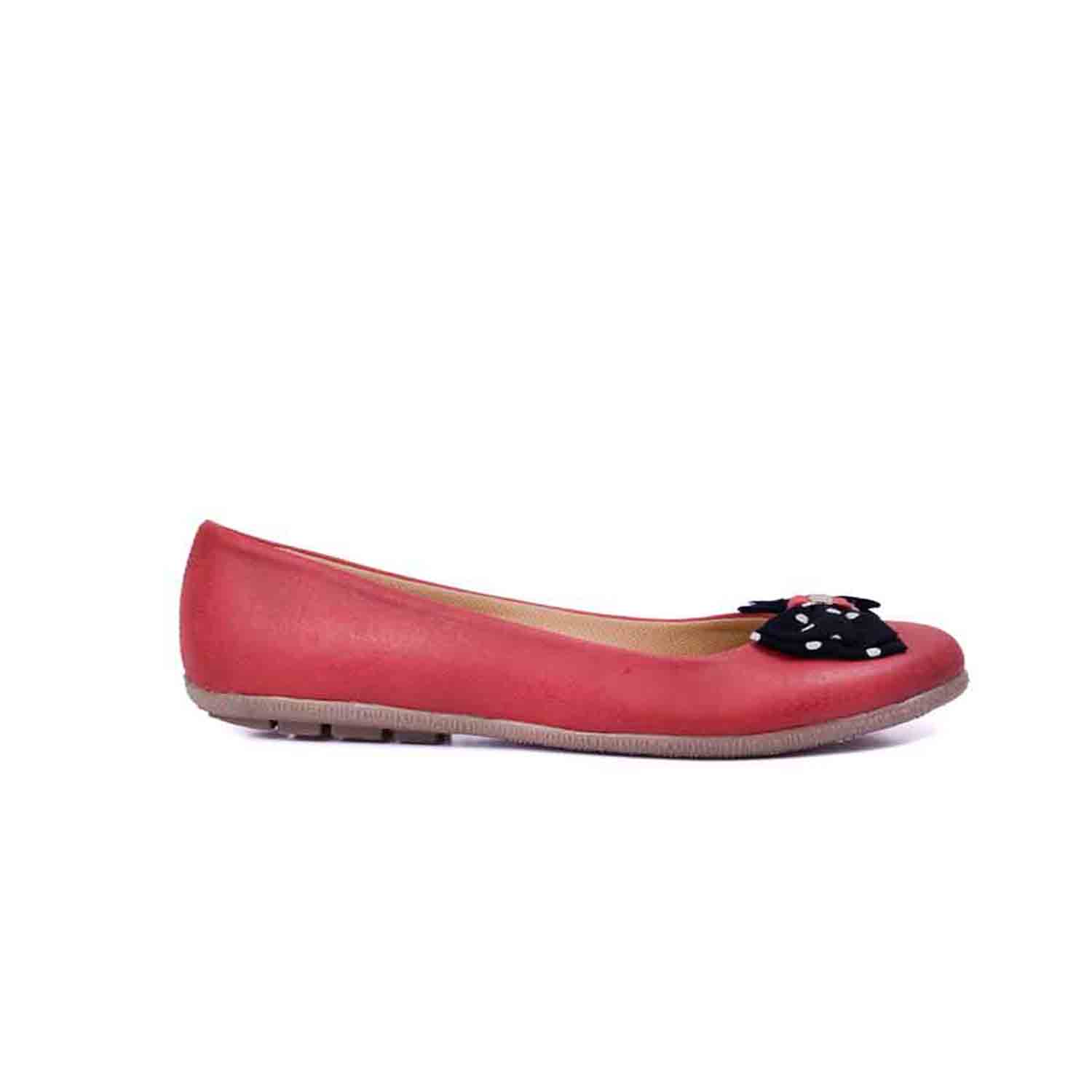 KraftCellar Miss Muffet,RED ballerina (size-37)
