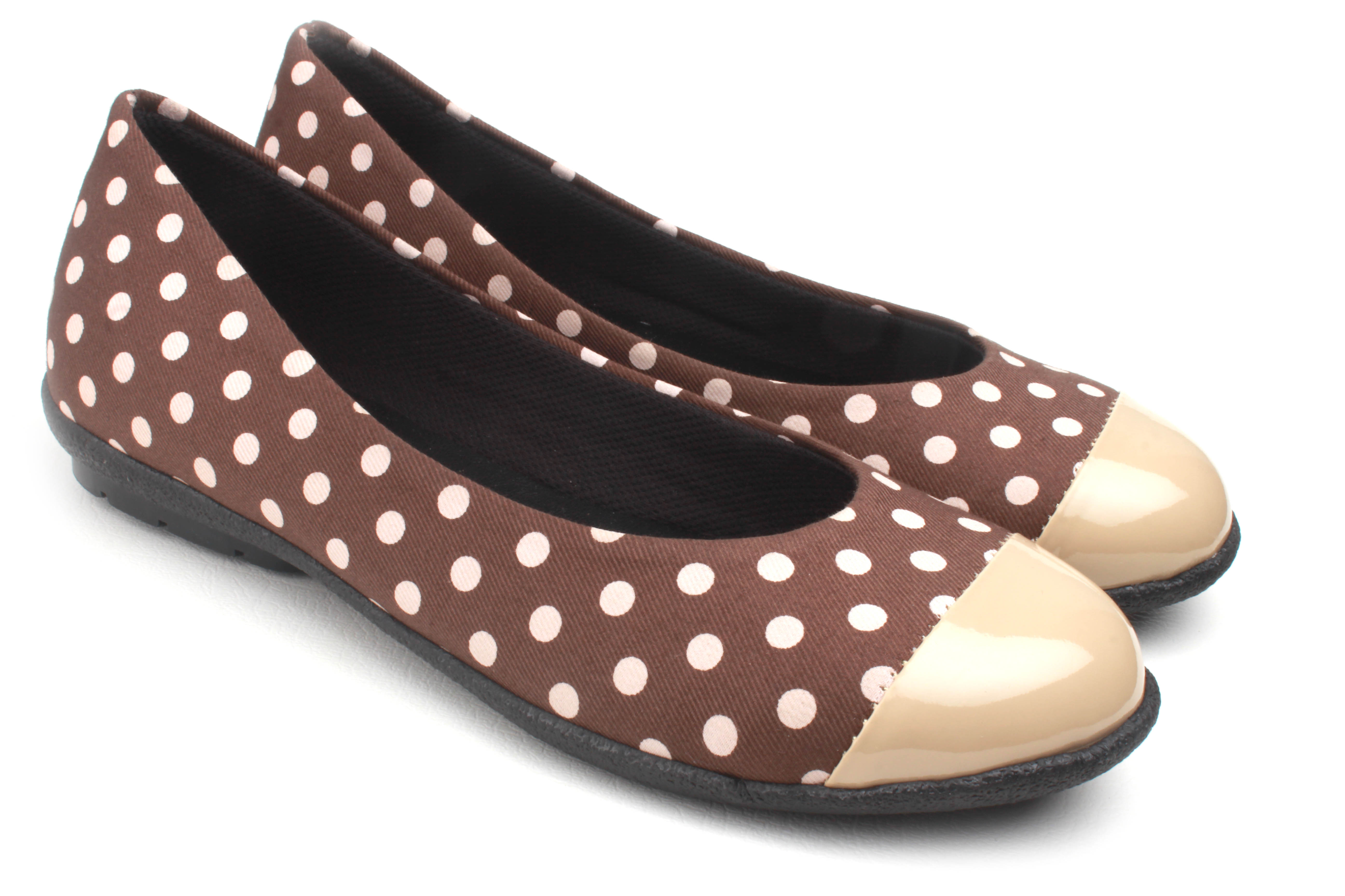 KraftCellar Choco nut,brown ballerina (size-35)